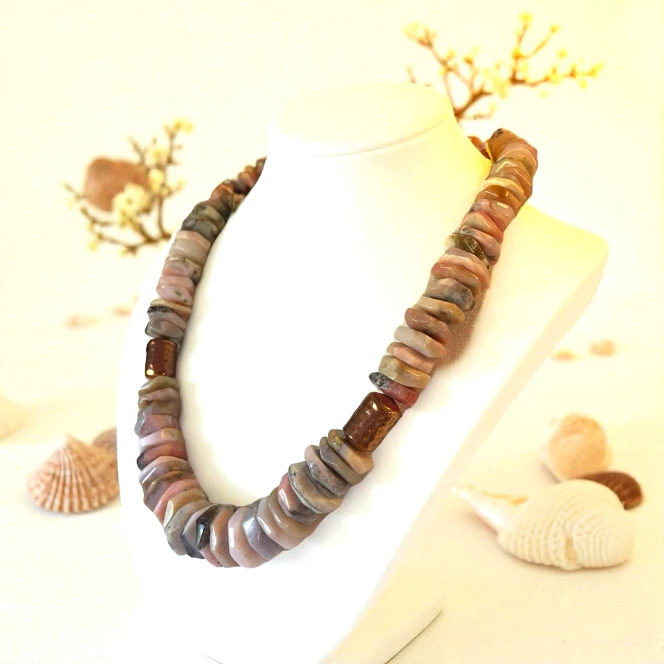 NEW Jay King DTR Copper Natural Raw Quartz Disk Chunky Adjustable Necklace - Image 3 of 4