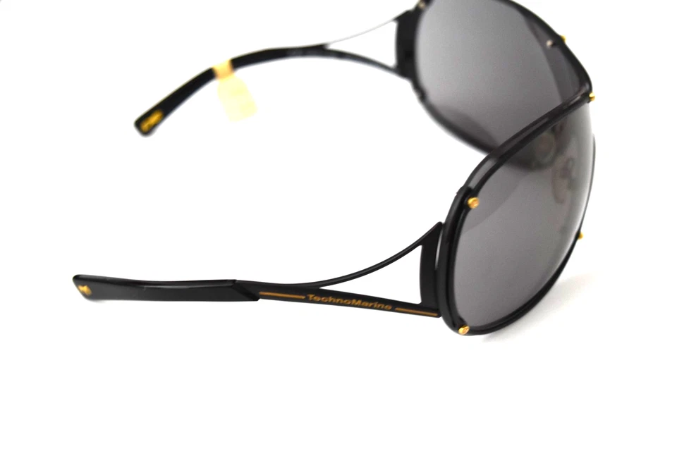 Gafas de sol TechnoMarine Dolce Vita 09 negras doradas espejadas Cat.3 Italia Foto 3 de 4