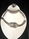 Vintage Chinese Motif Sterling Silver (2) Bracelets & (1) Ring  121.0 grams
