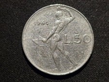 Italia 50 lire 1964 circolata