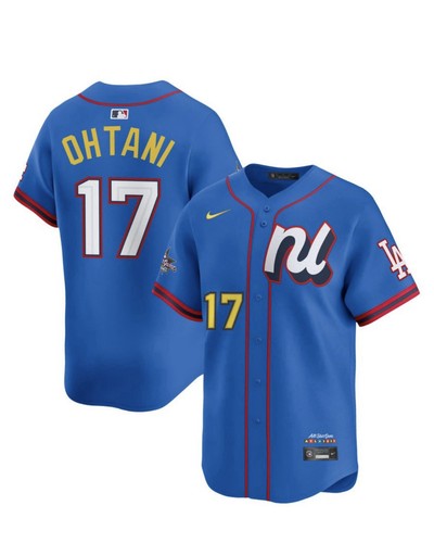 National League Shohei Ohtani #17 Nike Blau 2025 All-Star MLB Limited Trikot XL