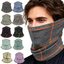 Winter Fleece Neck Warmer Face Mask for Men Women Cycling Ski Neck Gaiter Scarf