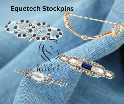 Equetech Tiffany, Diamant, Perle oder Trense Stock Pin - ATEMBERAUBEND