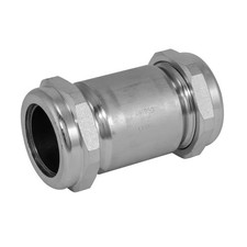 5 Inch Long Pattern Compression Coupling, 1-1/2 Inch IPS, Galvanized Steel, E...