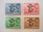 Ghana 1957 P. Minister Visit USA Stamps MNH Overprint  , Set Of 4 
