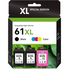 61XL Ink Cartridge for HP 61 Ink ENVY 4502 4504 4500 4501 Deskjet 2050 2510 2512
