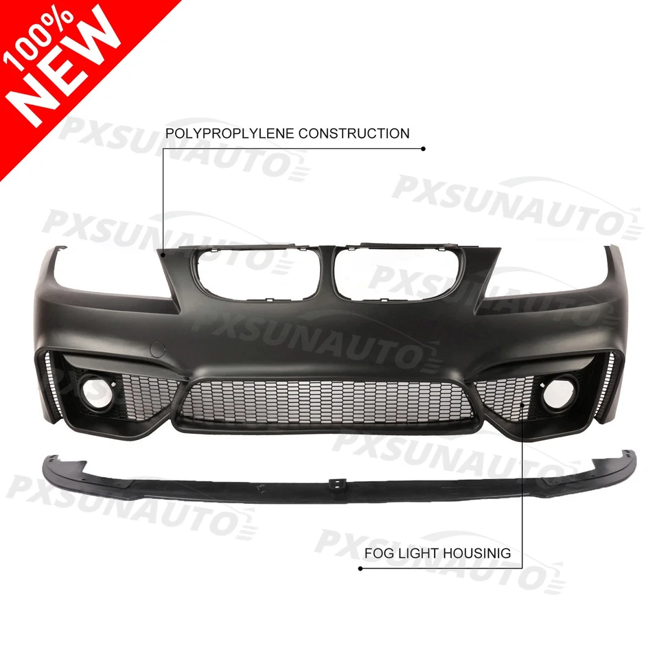 Body Kit Front Bumper Cover Fit  M4 Style For BMW 3 Series E90 E91 F80 2008-2011 Foto 2 de 4