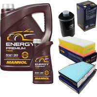 SCT Inspektionspaket 6L Mannol Energy 5W-30 FüR Audi A3 1.8 Tfsi 2.0 Q3 VW Golf