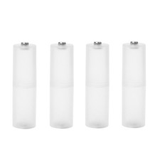 4Pcs AAA To AA Size Portable Battery Converter Adapter Spacer Switcher for Case