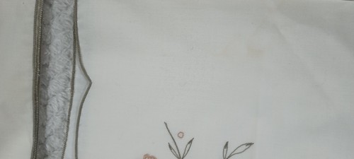 Vintage Set Of 12 Floral Embroidered 16 X 17 Napkins - Picture 15 of 21