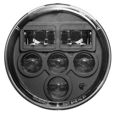 Rigid Industries 37275C 7-Inch Round LED Headlight Heated