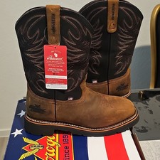 Thorogood 11" Black/Crazy Horse Work Western Boots ASTM EH SR Size 9.5 2E