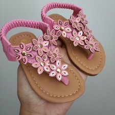Baby Infant Toddler Girls Thong Sandals Size 3,4 New