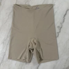 Spanx by Sara Blakely Women's Large Beige High Waist Shapewear Shaper Shorts