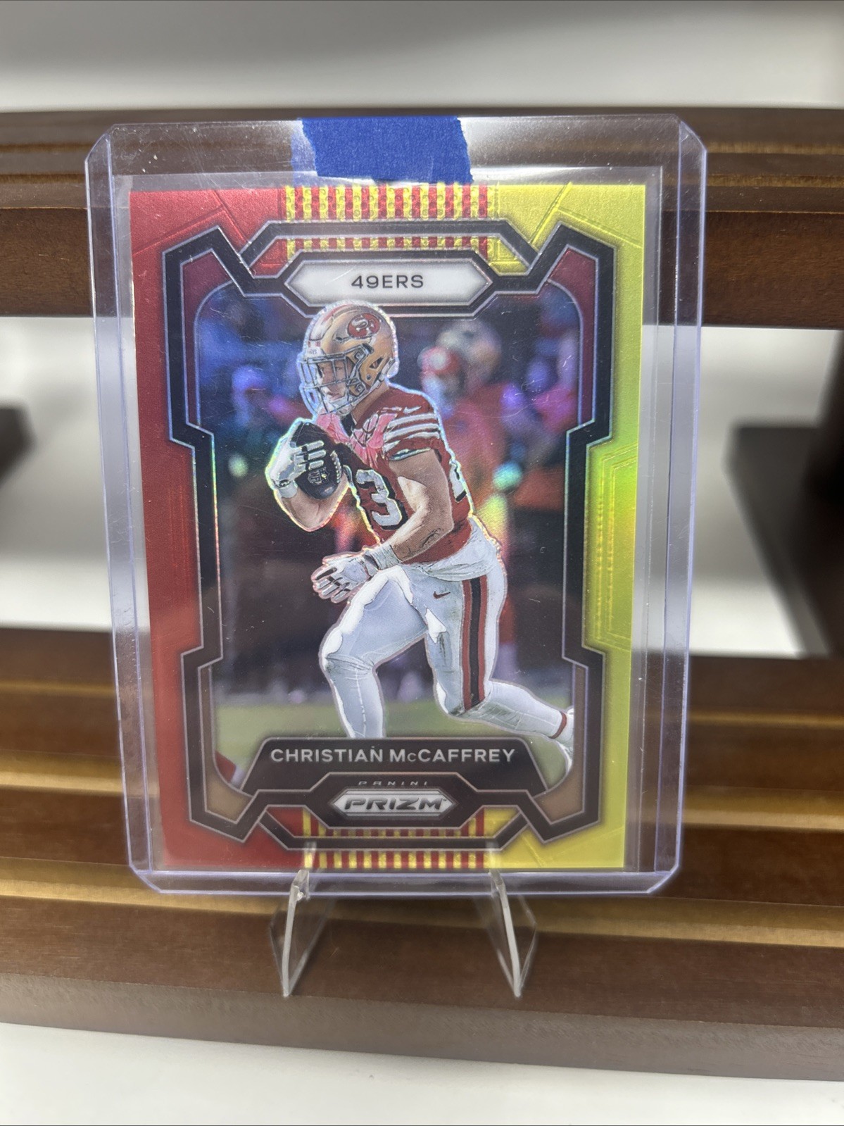 2023 Prizm Christian McCaffrey Red & Yellow Choice 11/44 49ers Color Match! 0083