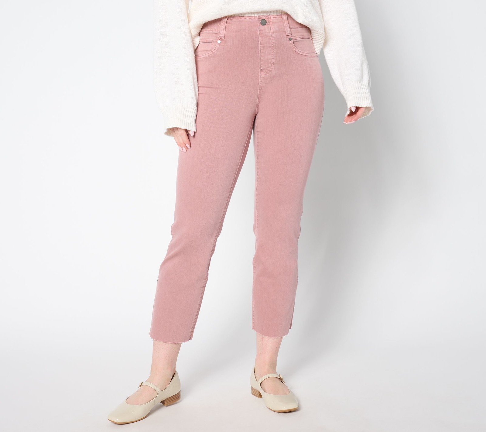 Liverpool Los Angeles Women's Pants Sz 14 Gia Glider Pull-On w Purple A652933