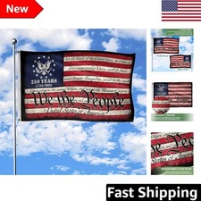 Durable 250th Anniversary Flag for Indoor & Outdoor - Patriotic Display 3x5 Ft