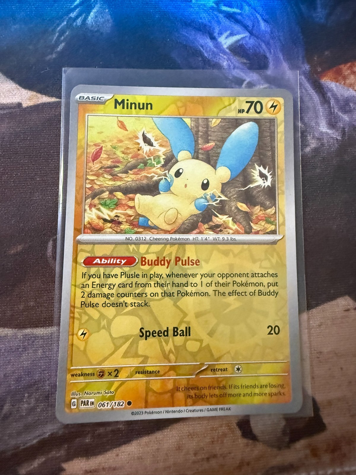 Minun 061/182 SV04: Paradox Rift Reverse Holo