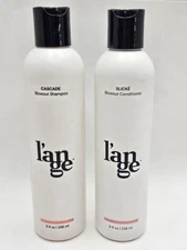 L'ange Lange Cascade Blowout Shampoo & Slicke Blowout Conditioner 8 Oz Ea. NEW