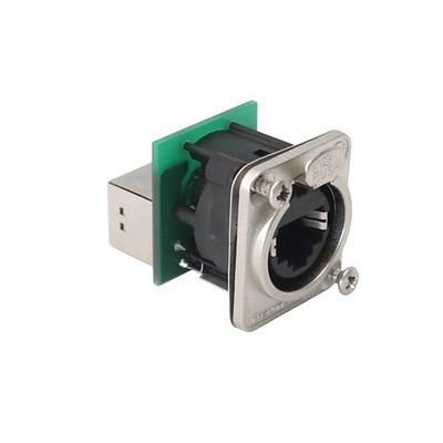 NEUTRIK NE8FDP RJ45 Netzwerk Durchgangs-Einbaubuchse, CAT.5e, vernickelt