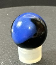 Peltier Blue BRUISER Peerless Patch PPP Marble .61 OD Amber Base Glass