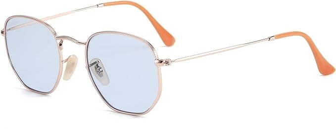 CONRAD RONTGEN Retro hexagon Sunglasses for Women Men Double Bridge UV400 Amazon.com: CONRAD RONTGEN Retro Round Sunglasses for Women  main image 3