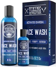 Charcoal Face Wash for Men- Scrub Away Dirt and Toxins, Skin Cleaning Agent -...