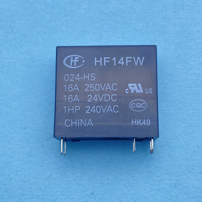 Relais électrique Hongfa HF14FW-024-HS - 24VDC, 16A, 250VAC, 6 Broches, Neuf