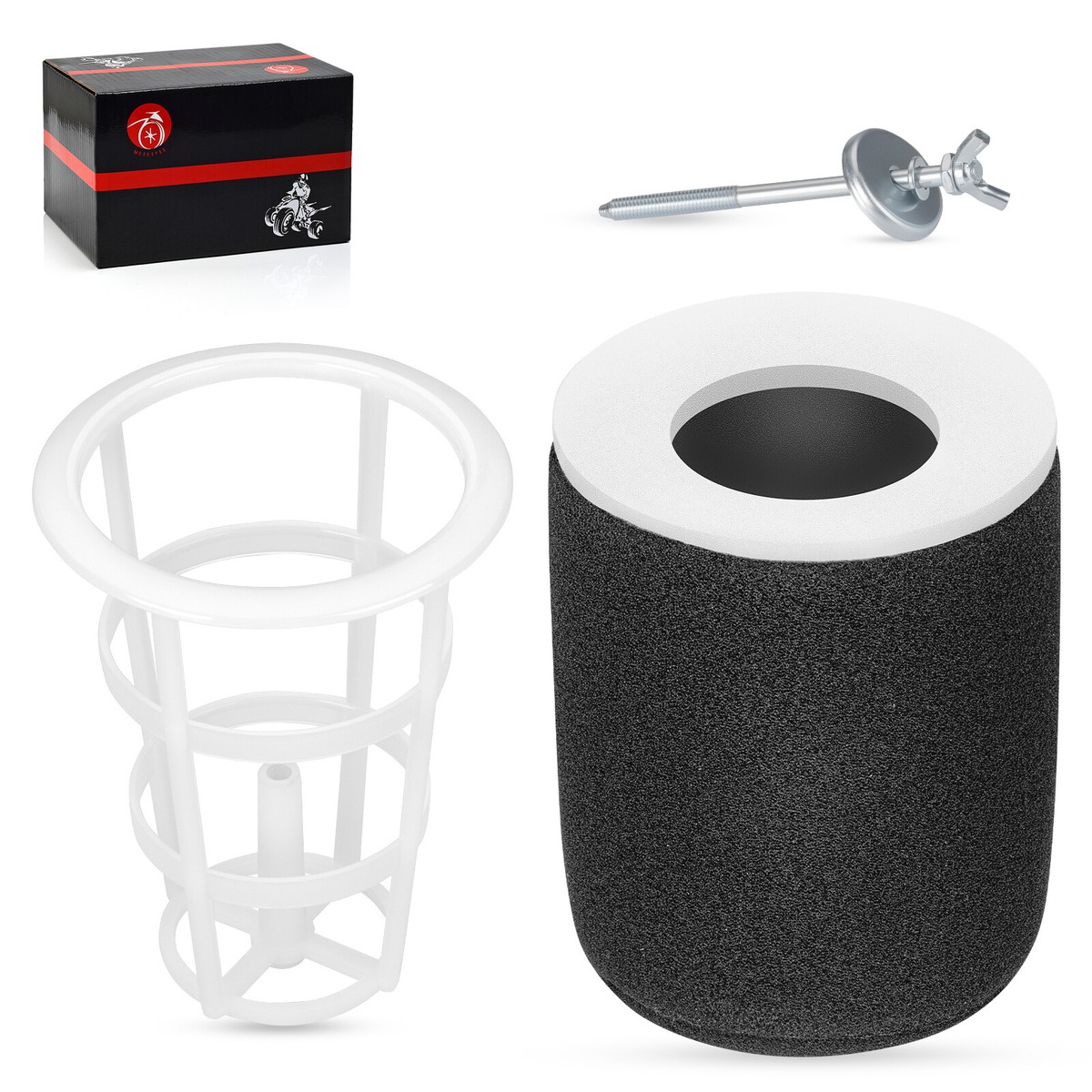 【2箱】asa Air Filter Cleaner & Cage Guide Bolt Kit For Yamaha YFZ450R