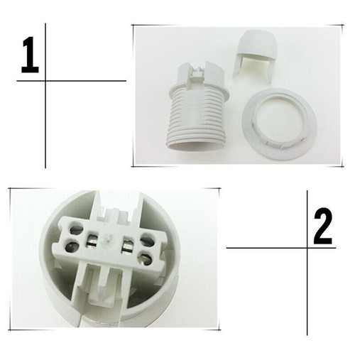 Small For Edison Screw SES E14 Bulb Lamps Holder Lampshade Socket Light Fittings - Picture 2 of 12