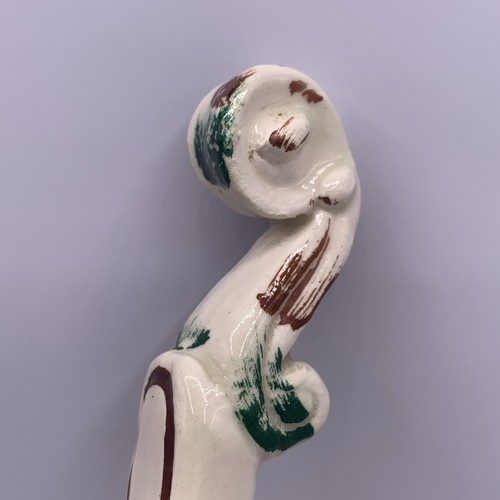"Violino violoncello vintage italiano Paul's Italia stampato in ceramica violoncello da parete floreale 15"" - Foto 13 di 21