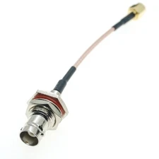 SMA Male plug to BNC Female Nut bulkhead Jumper Pigtail FPV RG316 Cable
