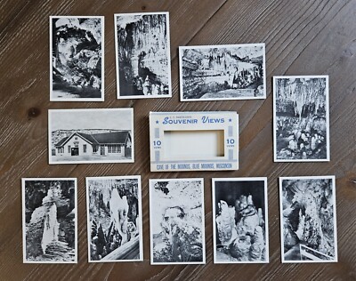 Cave of the Mounds Postcards Blue Mounds Wisconsin 10 Vintage Cards & (1) Promo