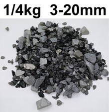 Glasgranulat Grau-Schwarz-Silber mix Glaskies Glasschotter Glassplitt Dekoglas