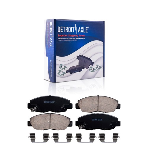 Front Rotors + Brake Pads + Rear Drums & Shoe for 2001 - 2004 2005 Honda Civic - Picture 6 of 7