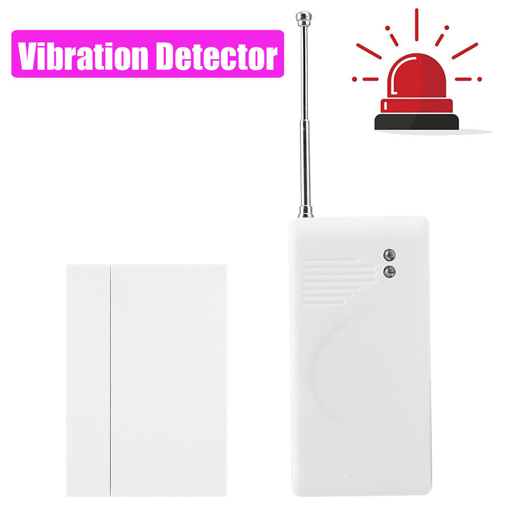 433MHz Wireless Vibration Alarm Sensor Door Window Detector for Home Security