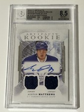 2016-17 Artifacts Rookie Autograph Relics Patch Auston Matthews /125 RC BGS 8.5