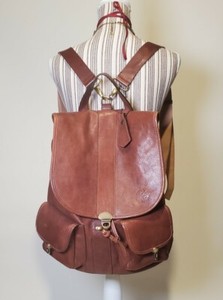 anonimo fiorentino leather backpack