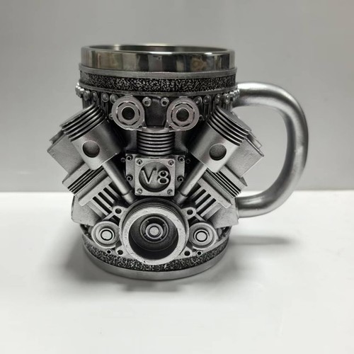 Personalized 3D Engine Stainless Steel Cup Double-Wall Insulated Coffee Mug - Picture 4 of 6
