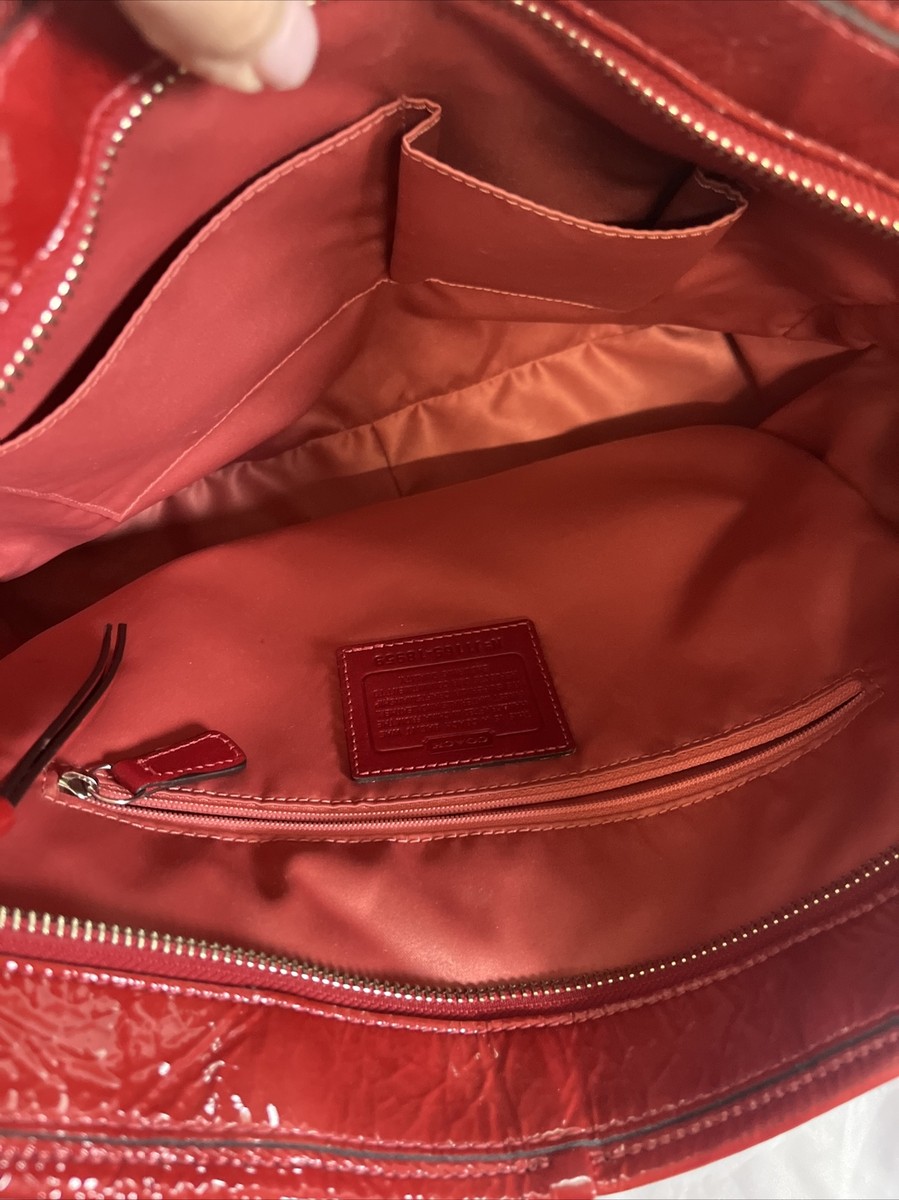 バッグ COACH Coach Chelsea Katarina Red Patent Leather Hobo Bag 18959 | eBay