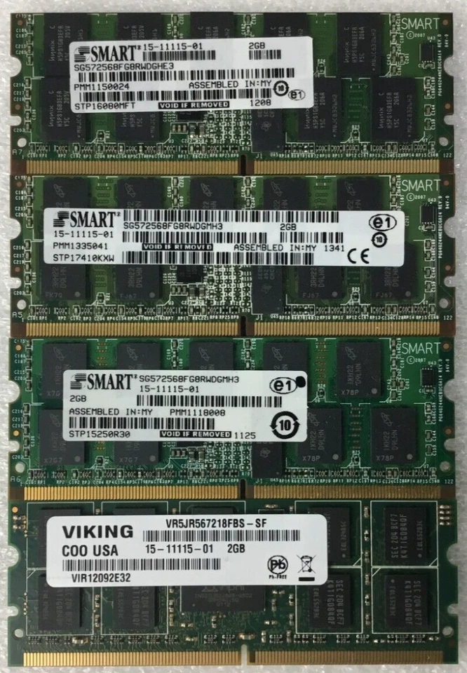Lot of 44x Cisco 15-11115-01 Router Memory 2GB DDR2 PC2-4200 244pin Mini DIMM - - Image 3 of 4
