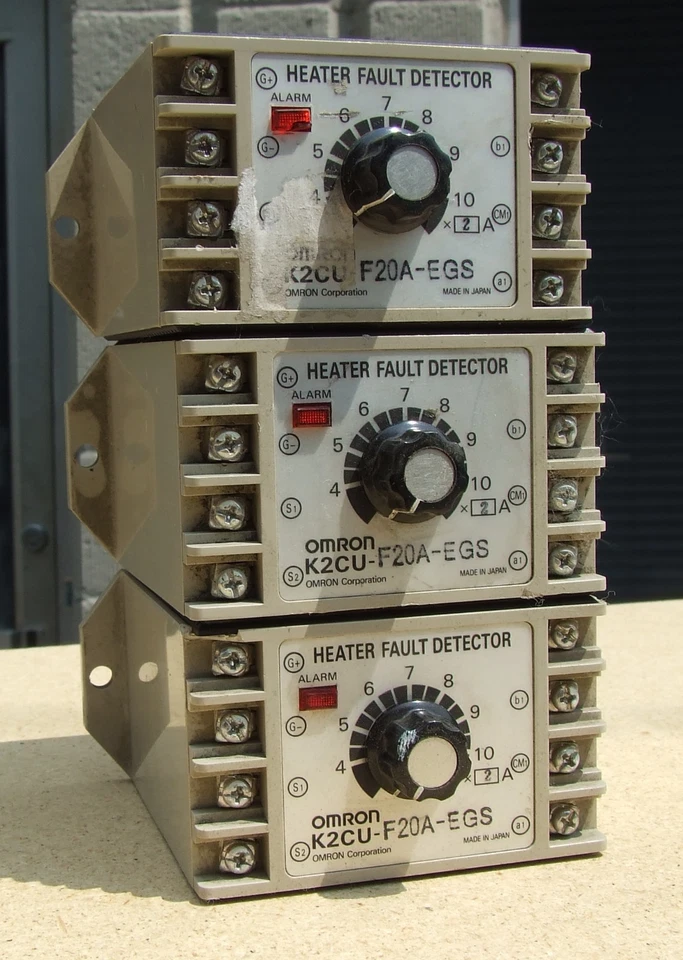 LOT SET of 3 Omron K2CU-F20A-EGS Heater Fault Detector Units with alarm f gs - Image 3 of 4