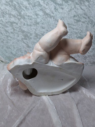 "Estatuilla de muñeca grande alemana bisque piano bebé Conta Boehme con mariposa 8""" - Imagen 21 de 22