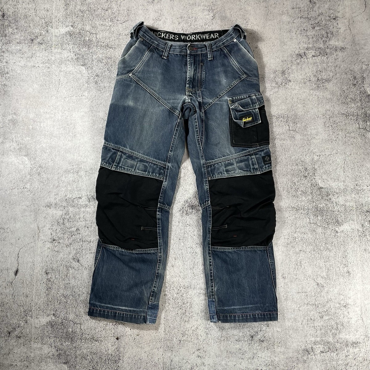 Snickers Jeans Cargo Work Pants Workwear Mens Size W31 L32