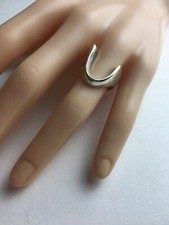 Handmade 14k Gold and Sterling Silver Ring SIZE 6 .5 Weight 8 Grams