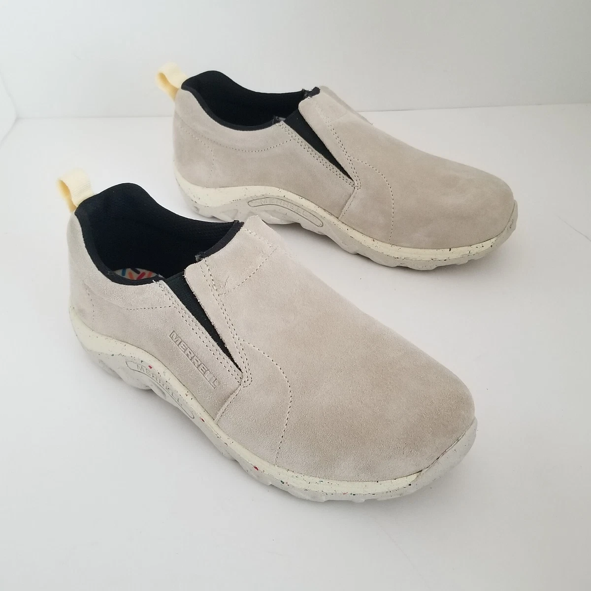 Merrell Jungle Moc Nubuck Leather Taupe Shoes Clog Confetti Men s Size 5M