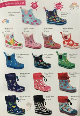 Beck Kinder Mädchen Jungen Gummistiefel Stiefeletten Regenstiefel