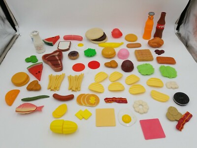 60+ Lot Play Fake Food Mcdonald's McNuggets Fisher Price Corn, Hotdogs, Fruit 