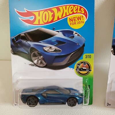 Hot Wheels '17 FORD GT Super 2016 HW Exotics Blue 73/250 Twins 2