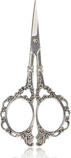 Vintage European Style Plum Blossom Scissors for Embroidery, Sewing, Craft, Art
